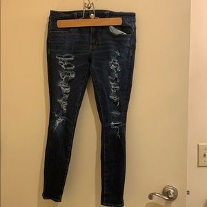 American Eagle ripped skinny jeans